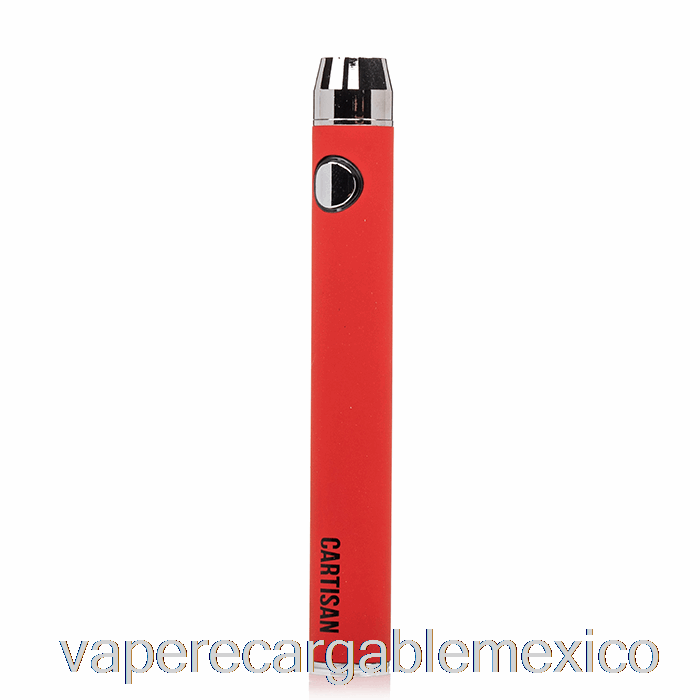 Vape Recargable Botón Carisano Vv 900 Doble Carga 510 Batería [micro] Rojo